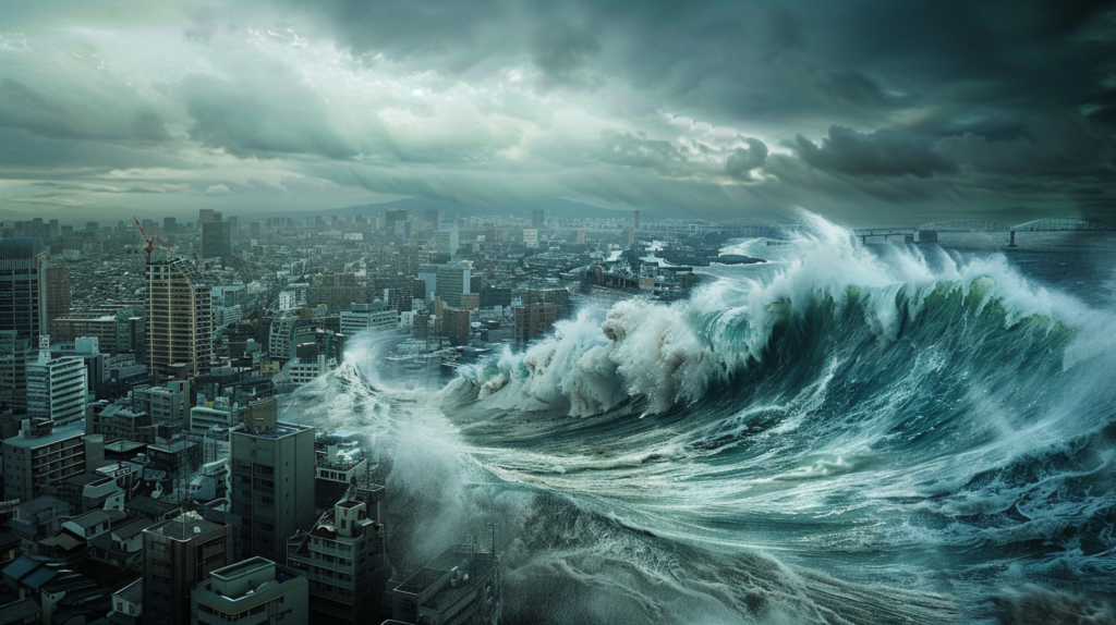 津波に沈む日本